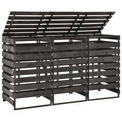 Sonata Троен навес за кофи за смет, 210x75x121 см, боядисан бор масив - Construcții de exterior