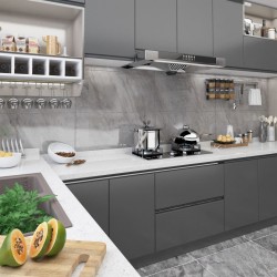Sonata Самозалепващо фолио за мебели 2 бр сиви 500х90 см PVC - Materiale pentru decorațiuni