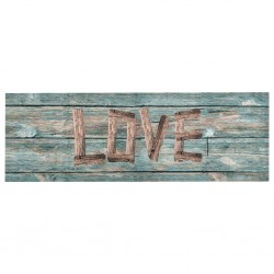 Sonata Кухненско килимче, перимо, надпис "Love", 60x300 см - Covoare și pardoseli