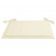 Sonata Градински столове с кремави възглавници 6 бр тиково дърво масив