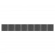 Sonata Ограден панел, WPC, 1391x186 см, черен