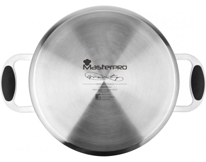 Тенджера с капак, 28 см 9.8 л - Masterpro Gravity