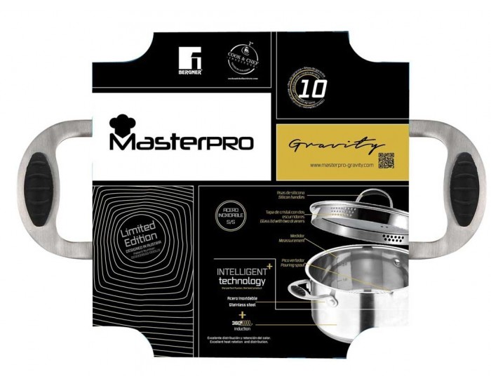 Тенджера с капак, 32 см - 14 л -  Masterpro Gravity