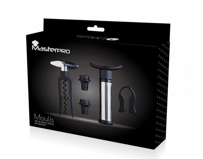Комплект аксесоари за вино -  5 части , Masterpro Moulis
