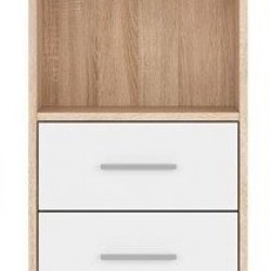 Етажерка Nepo REG2S/40, Бял / Дъб сонома - Etajere