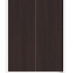 Двукрилен гардероб KASPIAN SZF2D2S бял / венге - Dulapuri
