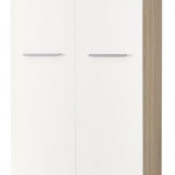 Шкаф LIMA REG - 2, дъб сонома и бяло - Corpuri, vitrine, biblioteci modulare