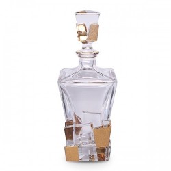 Кристална гaрафа Bohemia Crack Golden Ice 900 мл - Ustensile de bucătărie