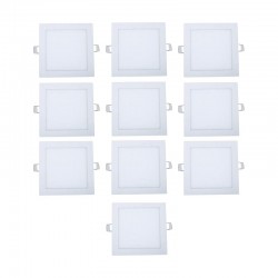 Комплект 10 броя LED панел, квадрат, 25W, 220V с включен драйвър - Dianid