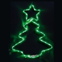 Коледна елха - 72 зелени LED лампички - Dianid