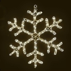Снежинка, 96 топло бели LED лампички - Decorațiuni
