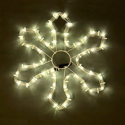 Снежинка, 48 топло бели LED лампички - Decorațiuni