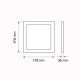 LED панел за външен монтаж, квадратен, 12W с включен драйвър