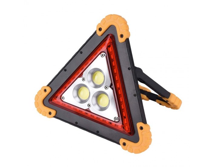 Мултифункционален LED прожектор с аварийна светлина, 30W, USB, 4 режима на светене