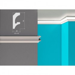 Корниз за скрито LED осветление L05 - Dianid