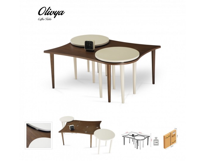 Холна маса модел Olivya, mdf плот