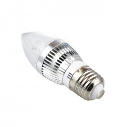 LED свещичка 3х1W, цокъл E27, 220V или DC12V, клас B - Decorațiuni