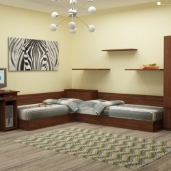 Детска стая за матраци 82/190 Alisa-dst, венге - Seturi mobilier pentru copii