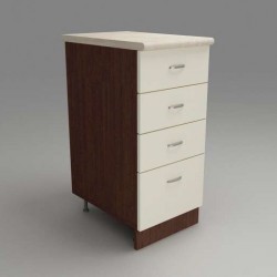 Кухненски модул MK-43 dst,  900/400/600-480, венге и бежово - Bucătării modulare