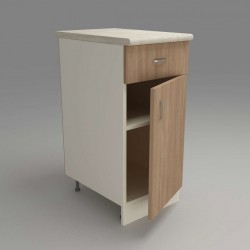 Кухненски модул MK-41 dst, 900/400/600-480, бежово и дъб амбер - Bucătării modulare