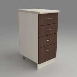 Кухненски модул MK-43 dst, 900/400/600-480, бежово и венге - Bucătării modulare