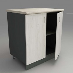 Кухненски модул MK-46 dst, 900/800/600-480, антрацид и бял дъб - Bucătării modulare