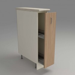 Кухненски модул MK-59 dst, 900/150/600-480, бежово и дъб амбер - Bucătării modulare