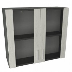 Кухненски модул MK-6 dst, 700/800/300, антрацид и бял дъб - Bucătării modulare