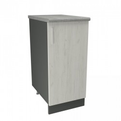 Кухненски модул MK-40 dst,  900/400/600-480, антрацид и бял дъб - Bucătării modulare