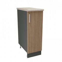 Кухненски модул MK-40 dst,  900/300/600-480, антрацит и дъб амбер - Bucătării modulare