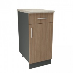 Кухненски модул MK-41 dst, 900/400/600-480, антрацит и дъб амбер - Bucătării modulare