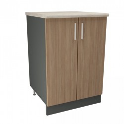 Кухненски модул MK-46 dst, 900/600/600-480, антрацит и дъб амбер - Bucătării modulare