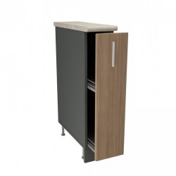 Кухненски модул MK-59 dst, 900/150/600-4800, антрацит и дъб амбер - Bucătării modulare