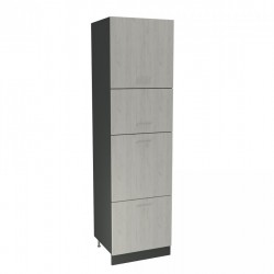 Кухненски модул MK-67 dst, 2200/600/580, антрацид и бял дъб - Bucătării modulare