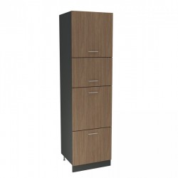 Кухненски модул MK-67 dst,  2200/600/580, антрацид и дъб амбер - Bucătării modulare