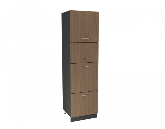 Кухненски модул MK-67 dst,  2200/600/580, антрацид и дъб амбер