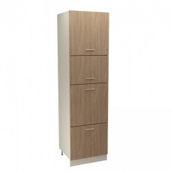 Кухненски модул MK-67 dst, 2200/600/580, бежово и дъб амбер - Bucătării modulare