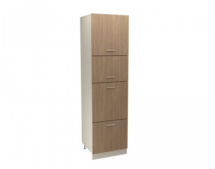 Кухненски модул MK-67 dst, 2200/600/580, бежово и дъб амбер