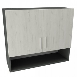 Кухненски модул MK-9 dst, 700/800/300, антрацид и бял дъб - Bucătării modulare