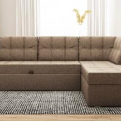 Ъглов диван Monaco-dst, кафяв  - Mobilier tapițat