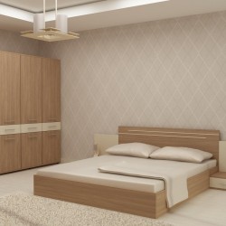 Спален комплект за матрак 164/190 Kiara-dst,  дъб амбер - Seturi de dormitor