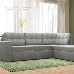 Ъглов диван Monaco-dst, сив - Mobilier tapițat