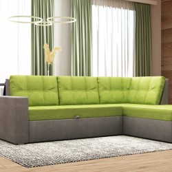 Ъглов диван Monaco-dst, зелен - Mobilier tapițat