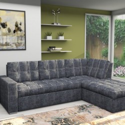 Ъглов диван Monaco-dst, сив - Mobilier tapițat