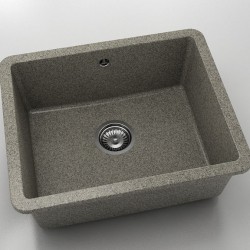 Мивка за долно вграждане Vanguard 221, Granicite, 940 Space Gray, с включен сифон  - Chiuvete
