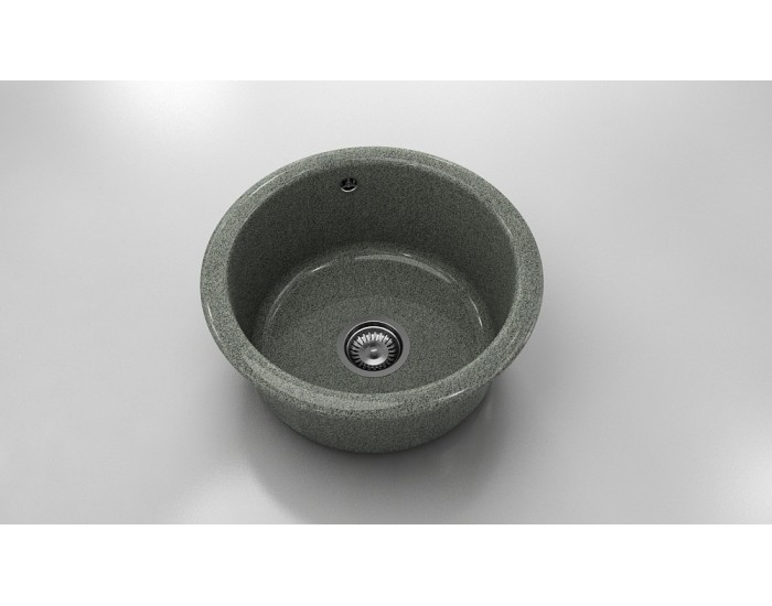 Кръгла мивка Classic 206, Granicite, 230 Rosetta Stone,  с включен сифон