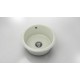 Кръгла мивка Classic 206, Polymer marble, 02 Полярен гранит , с включен сифон