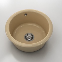 Кръгла мивка Classic 206, Polymer marble, 04 Розов оникс , с включен сифон - Chiuvete