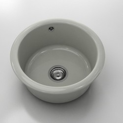 Кръгла мивка Classic 206, Polymer marble, 13 Инокс , с включен сифон - Chiuvete