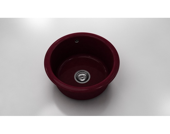 Кръгла мивка Classic 206, Polymer marble, 15 Кадифе , с включен сифон